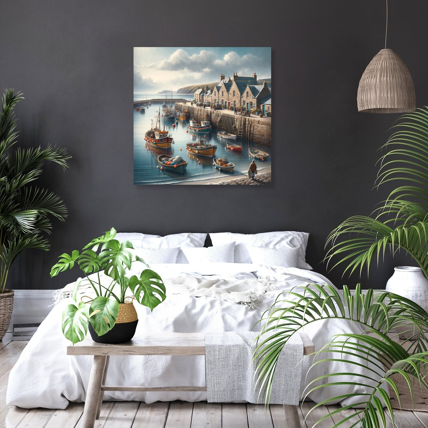 Stonehaven Old Pier Canvas