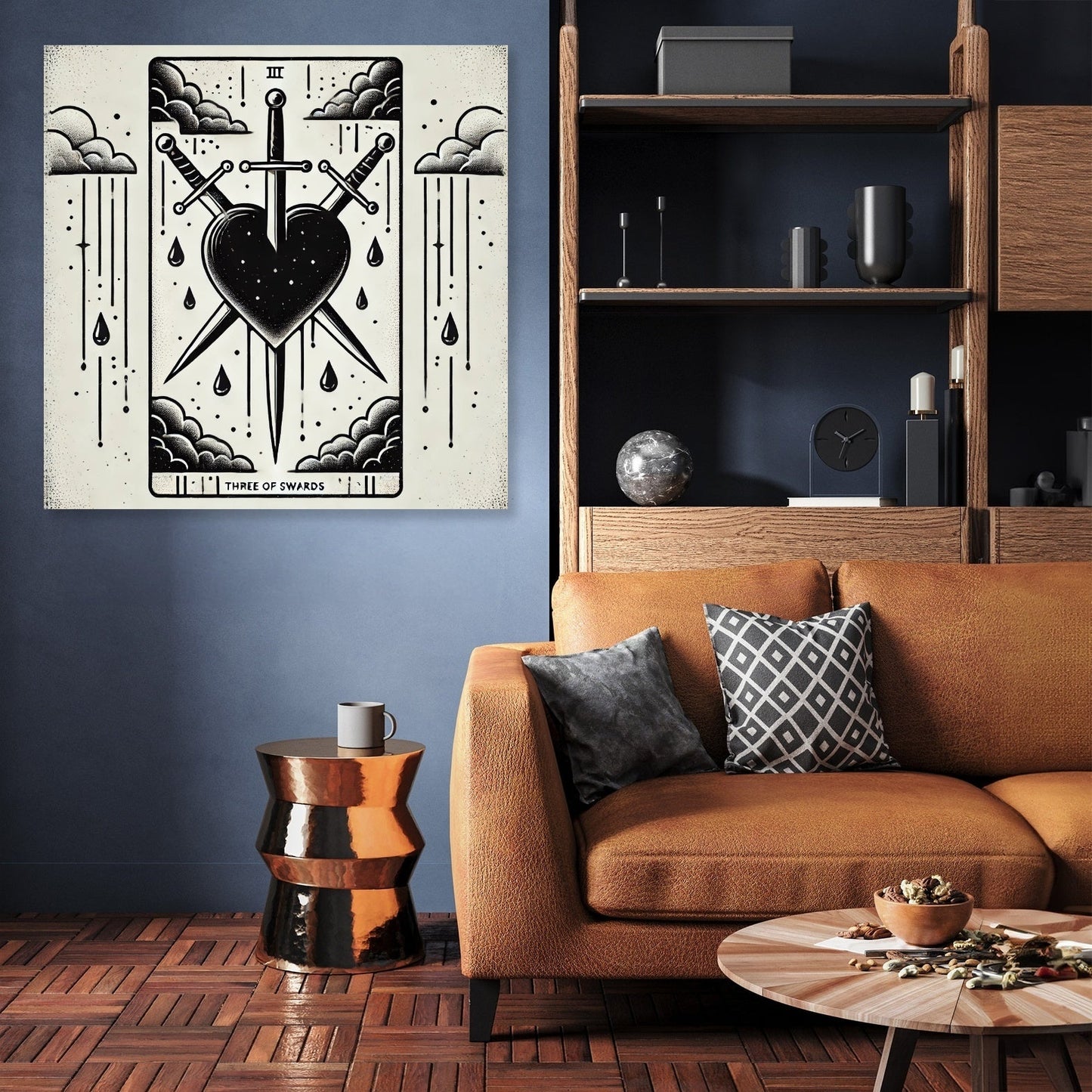 Three of Swords Canvas