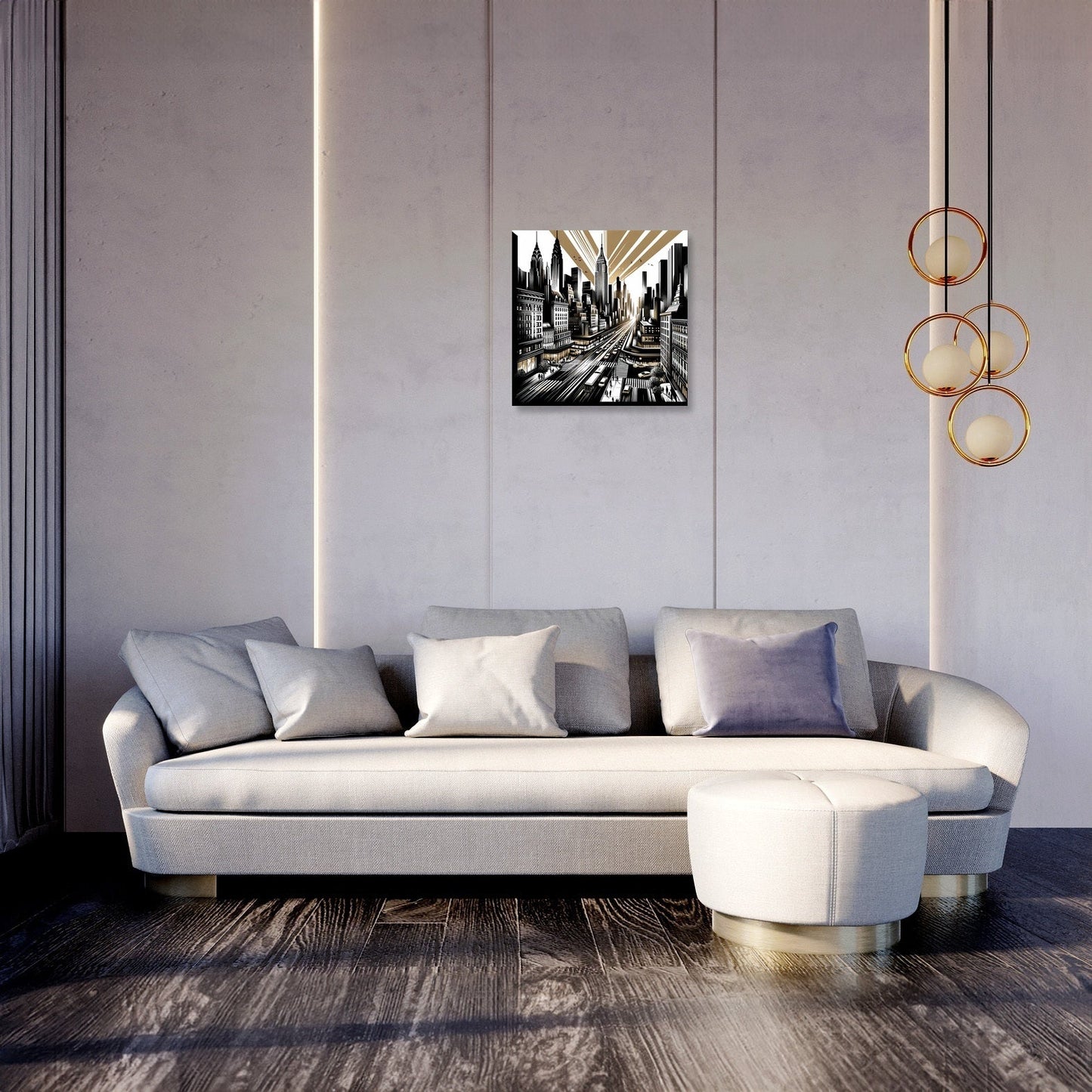 City Pulse: Urban Rhythms Canvas