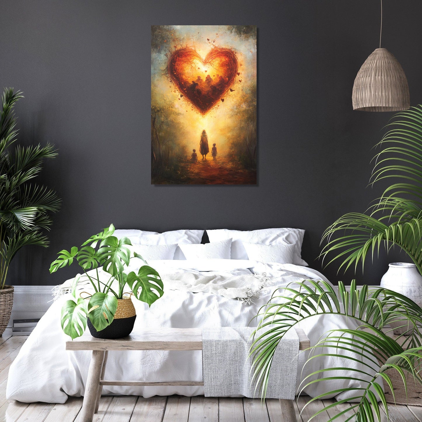 Heart of Maternal Sanctuary Canvas