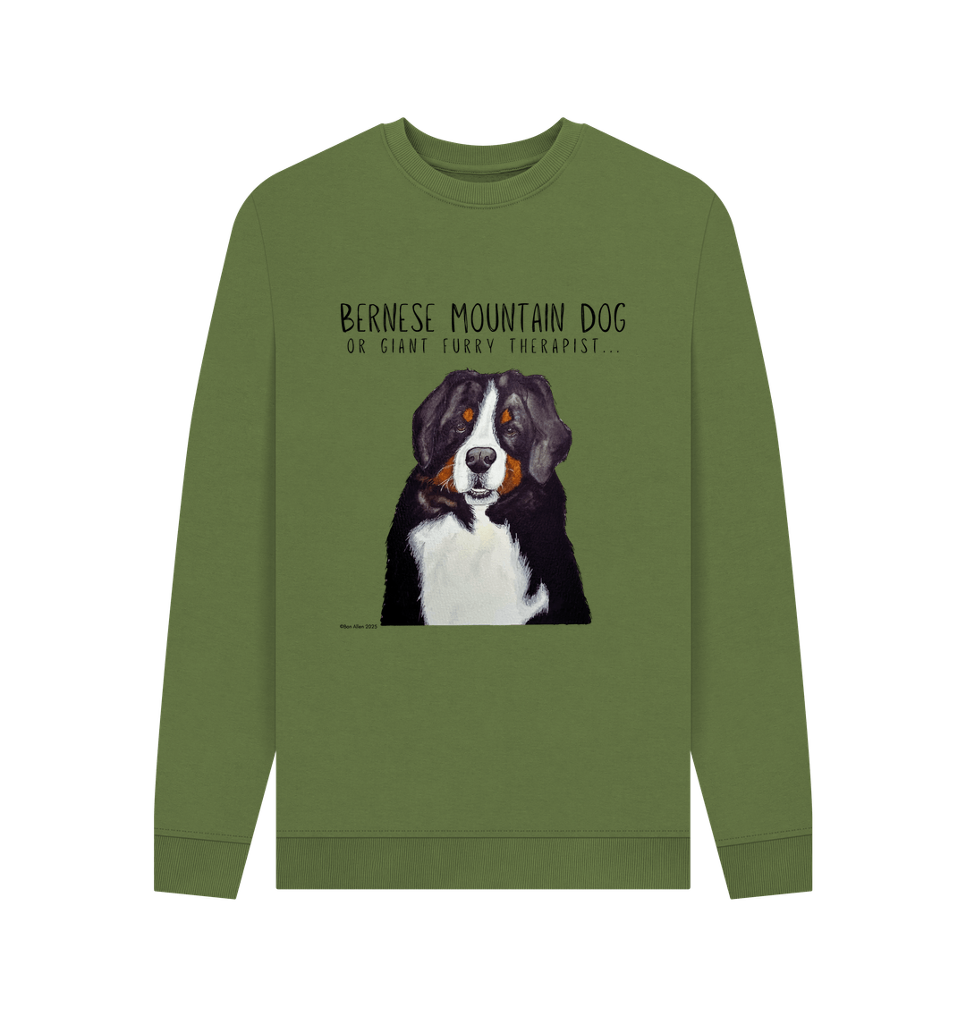 Get Cozy with Your Giant Furry Therapist – Bernese Mountain Dog Sweatshirt!