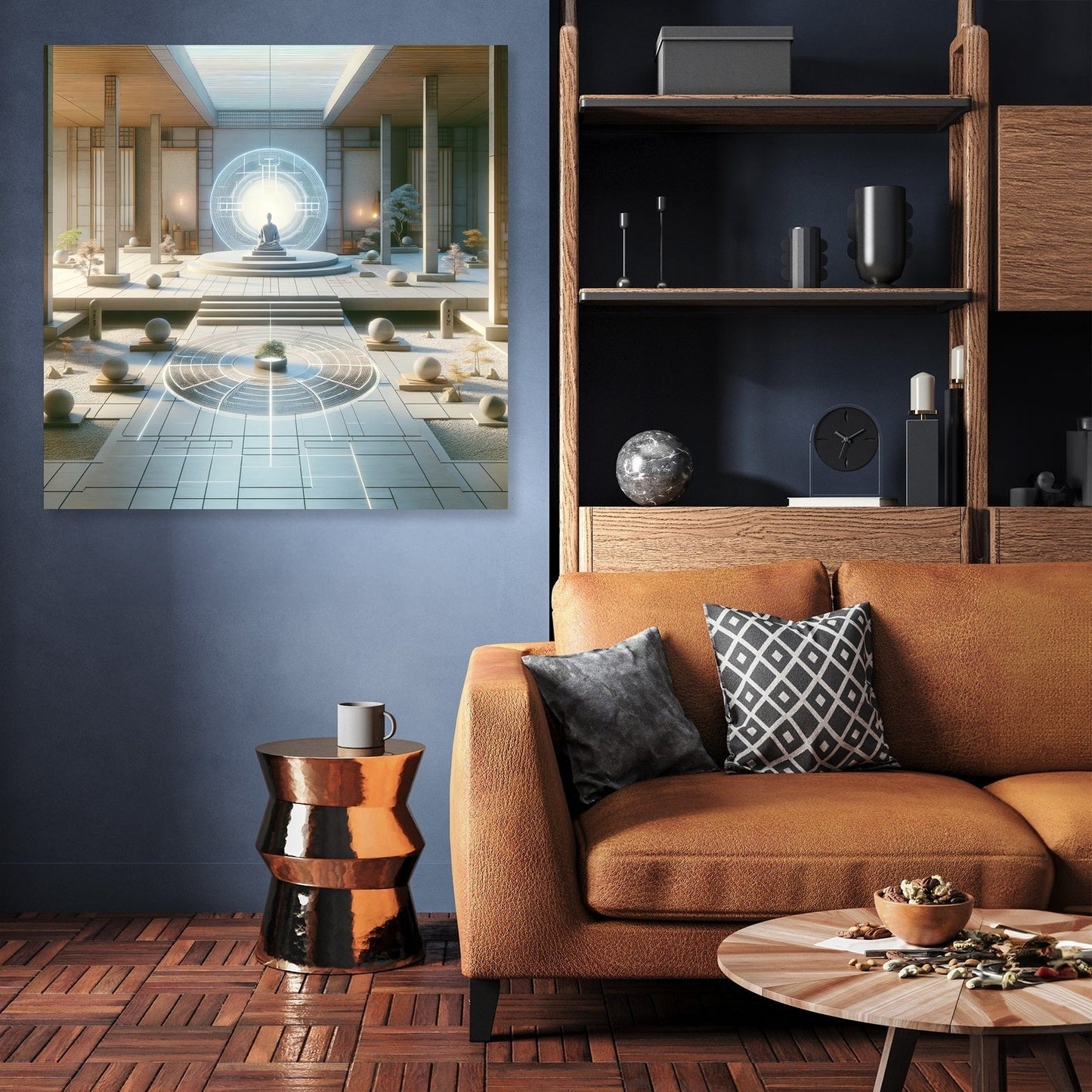 Serene Digital Zen Canvas