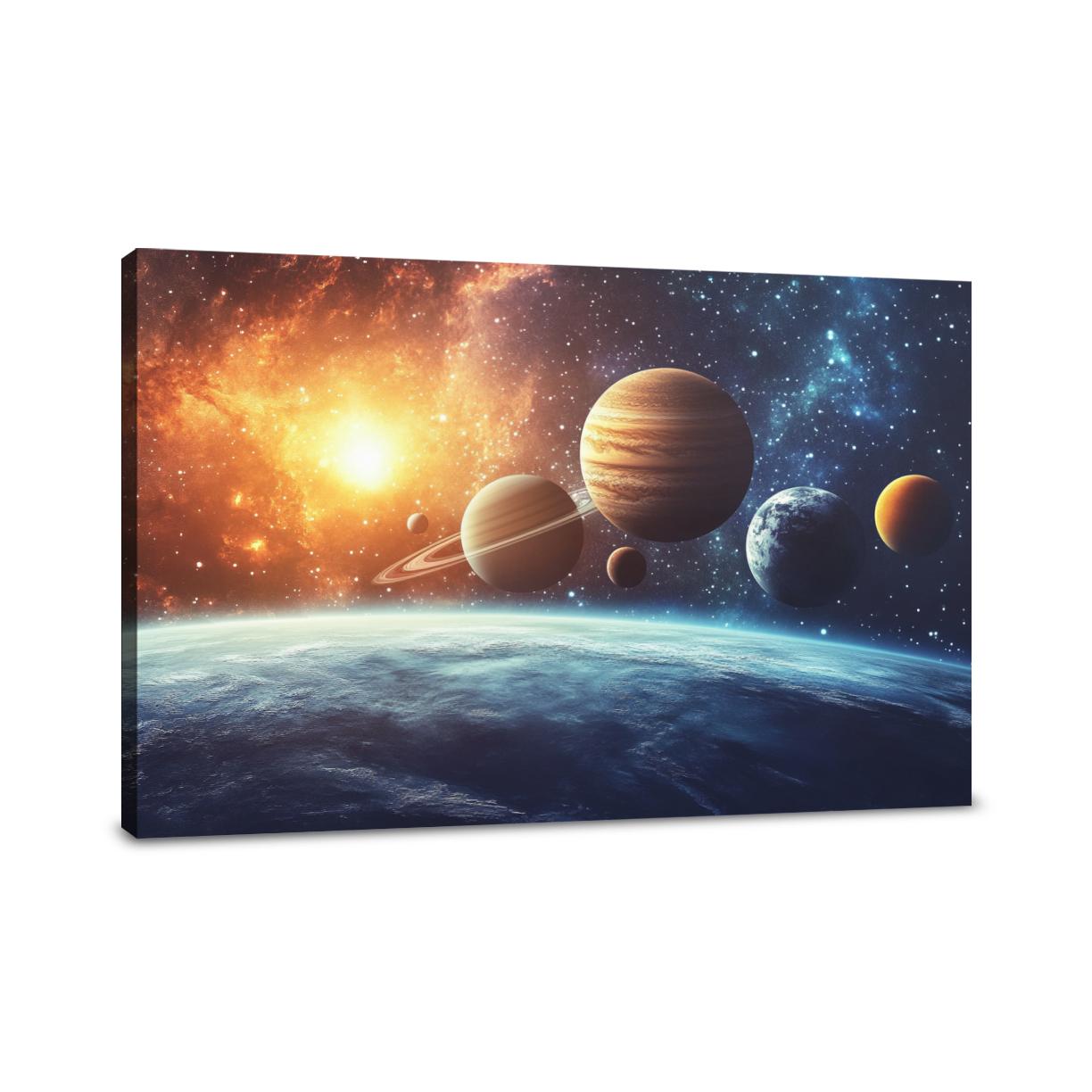 Planetary Elegance Canvas