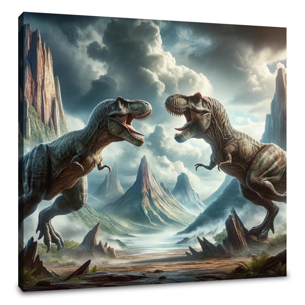 Thunder Duel Rex Canvas
