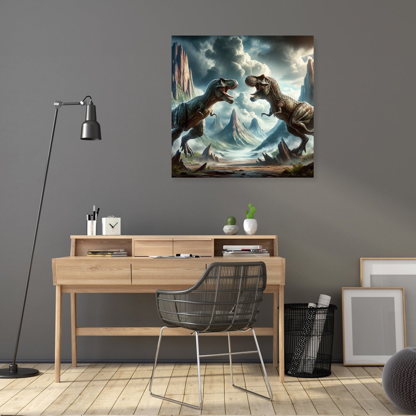 Thunder Duel Rex Canvas