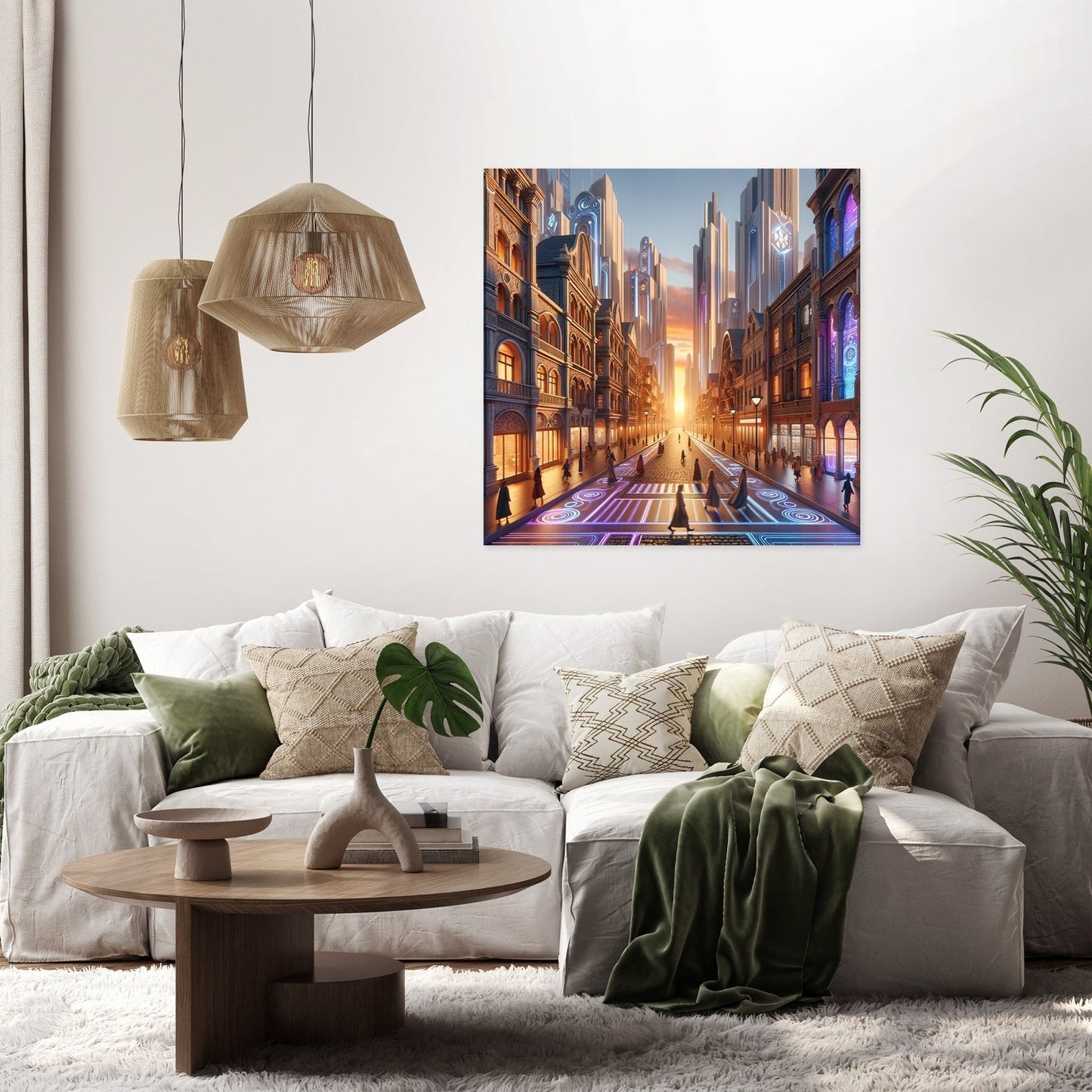 Dusk Fusion Boulevard Canvas