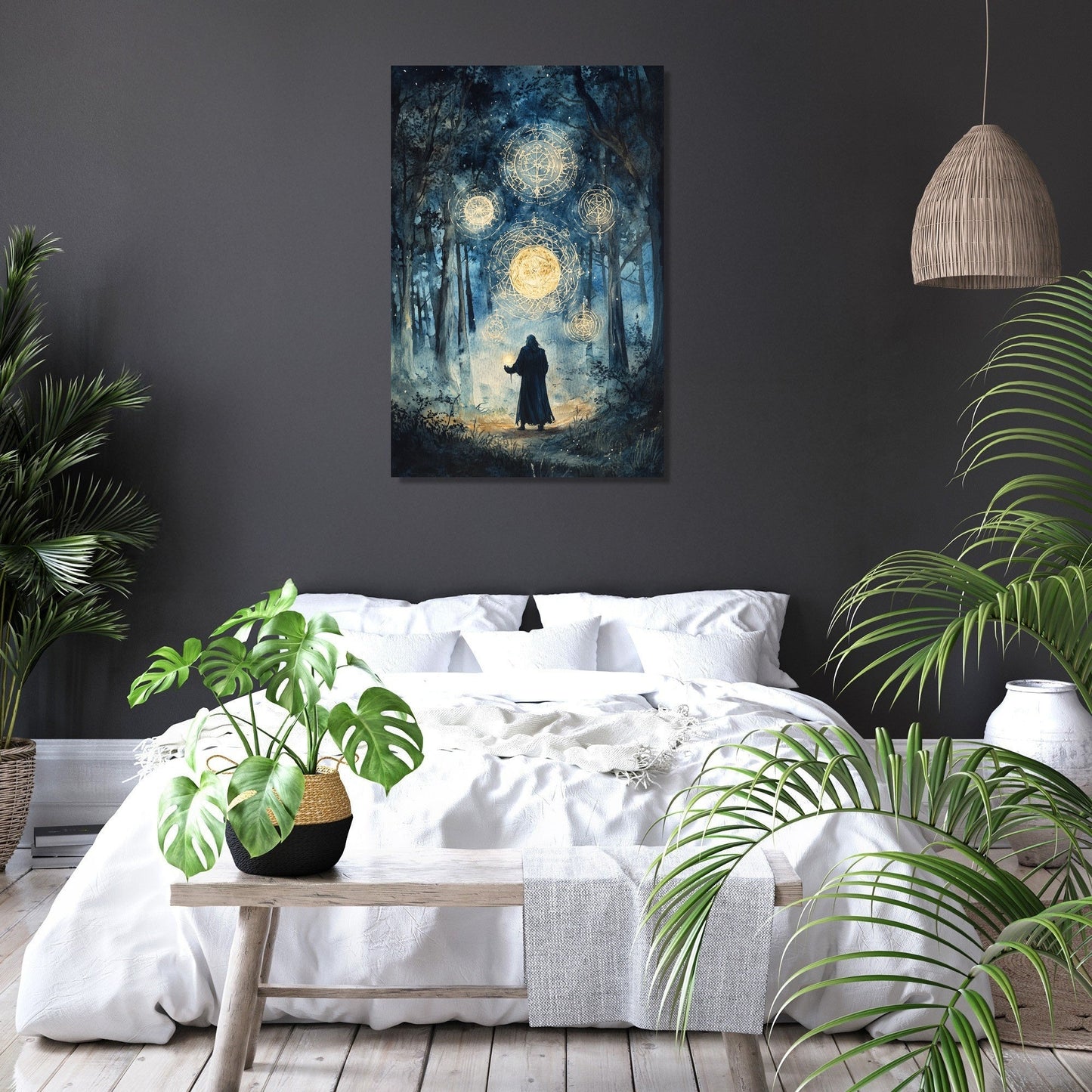 Enchanted Sorcerer Ritual Canvas