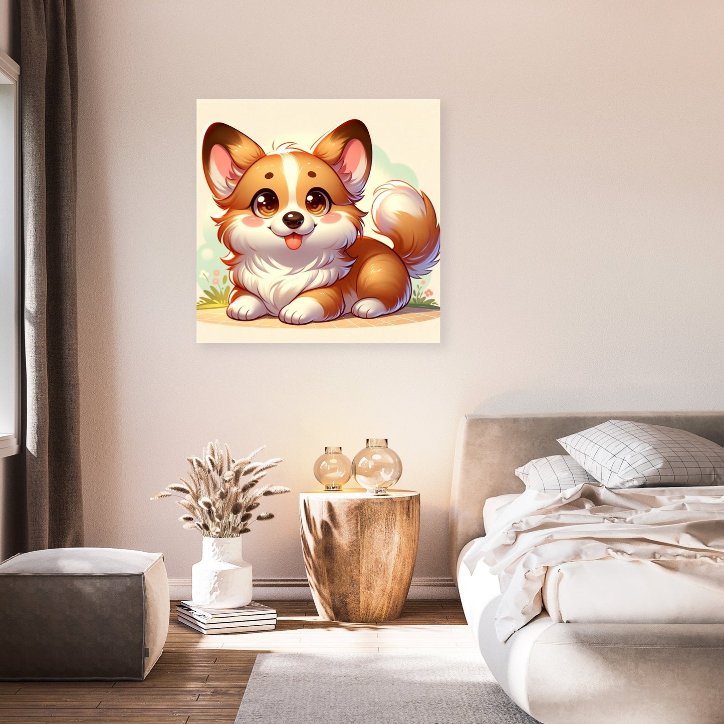Playful Corgi Delight Canvas