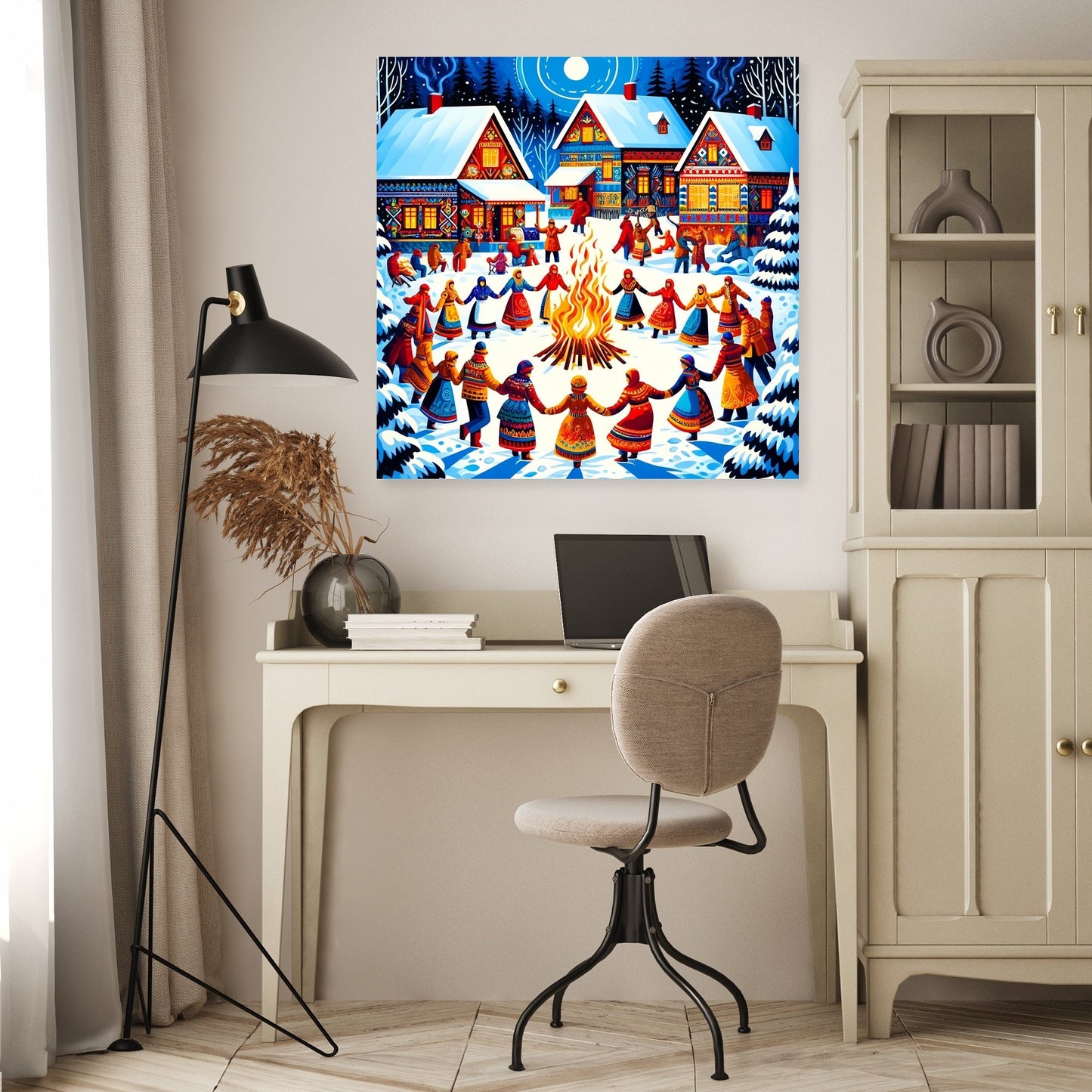 Winter Festival Warmth Canvas
