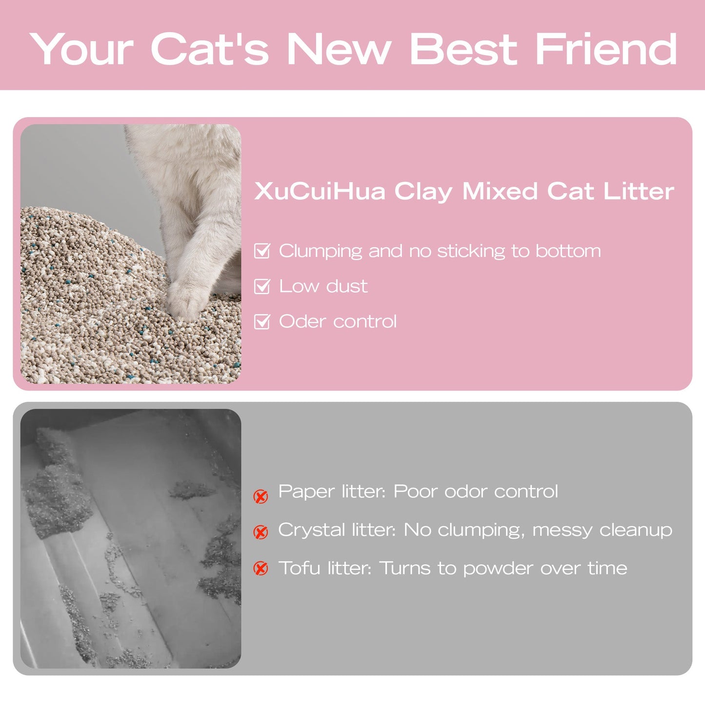 Xu Cuihua Cassava & Bentonite Cat Litter (Unscented)