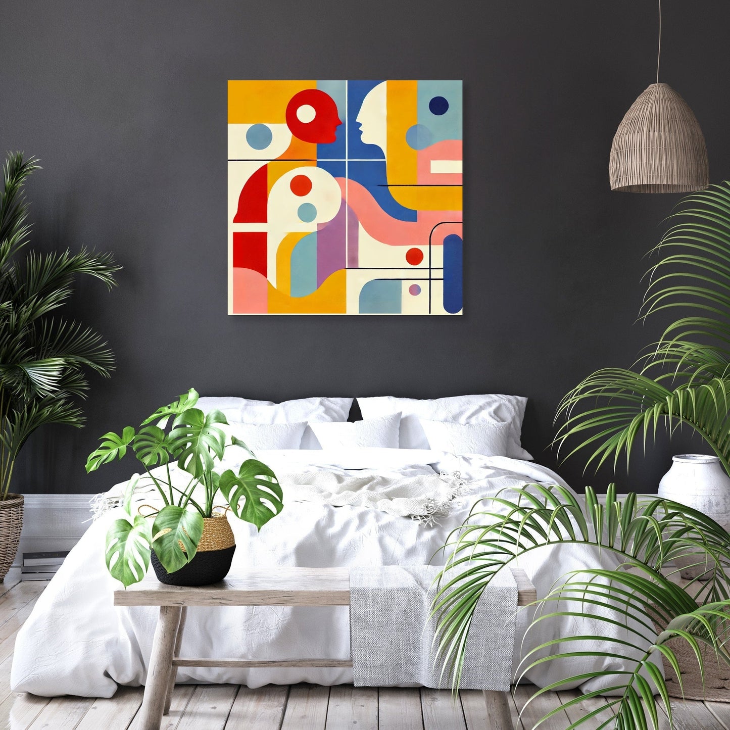 Geometric Harmony Canvas