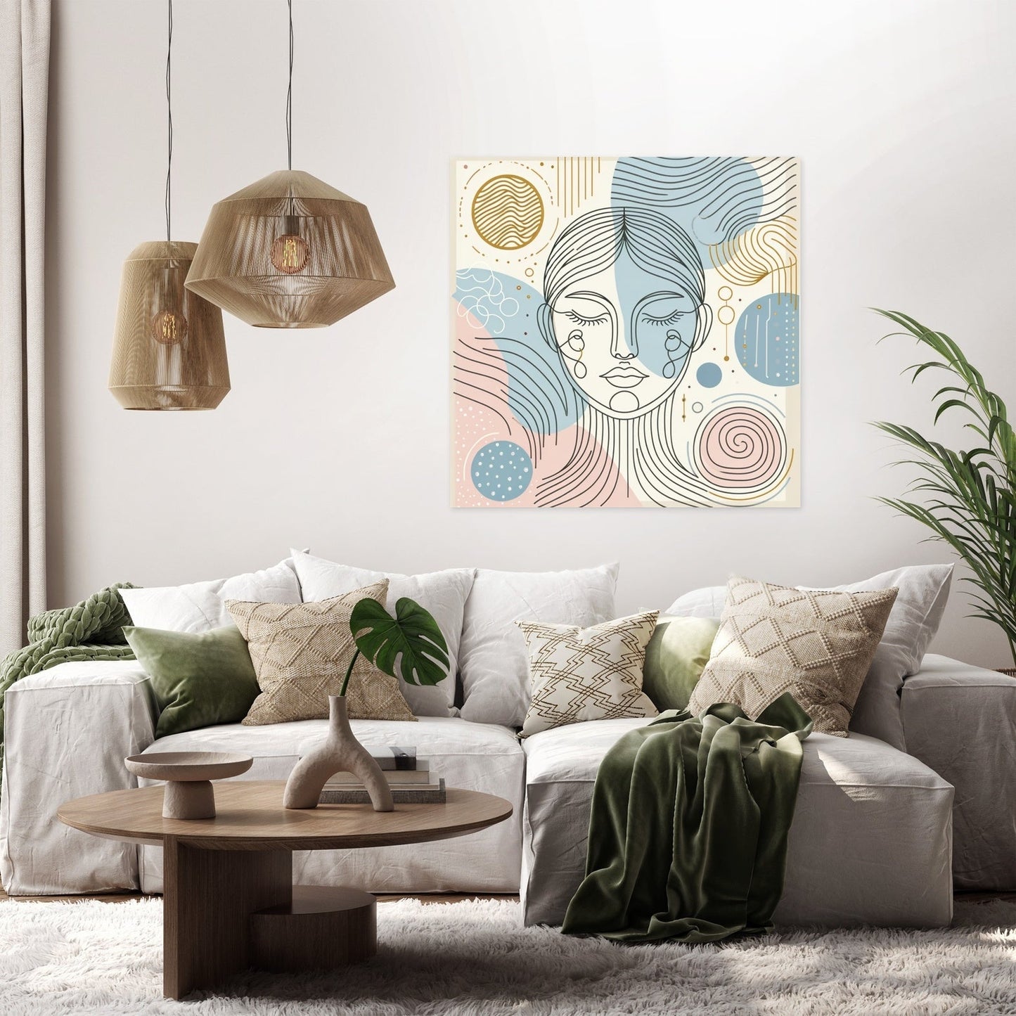 Introspective Harmony Canvas