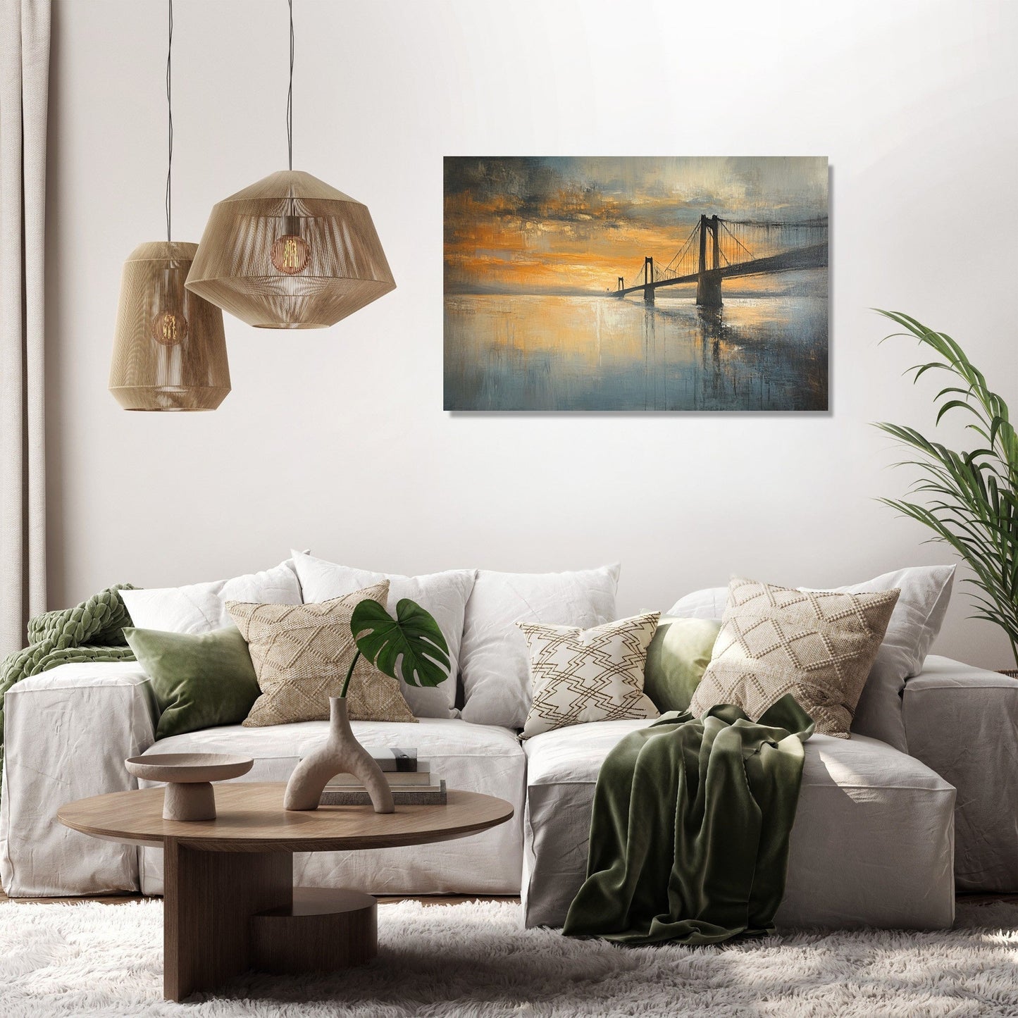 Humber Bridge Dawn Canvas