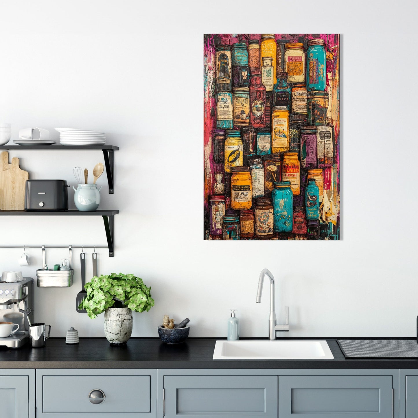 Dadaist Spice Jar Canvas