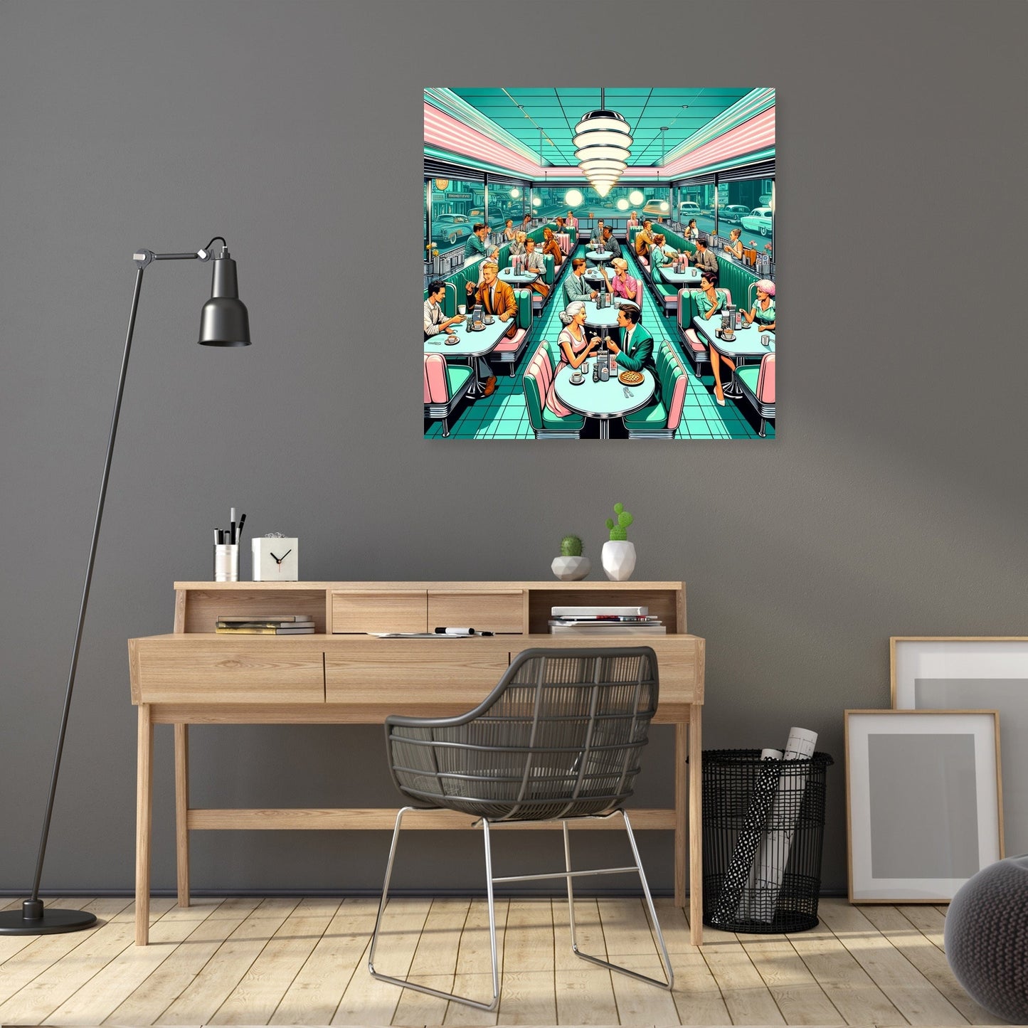 Retro Diner Revival Canvas