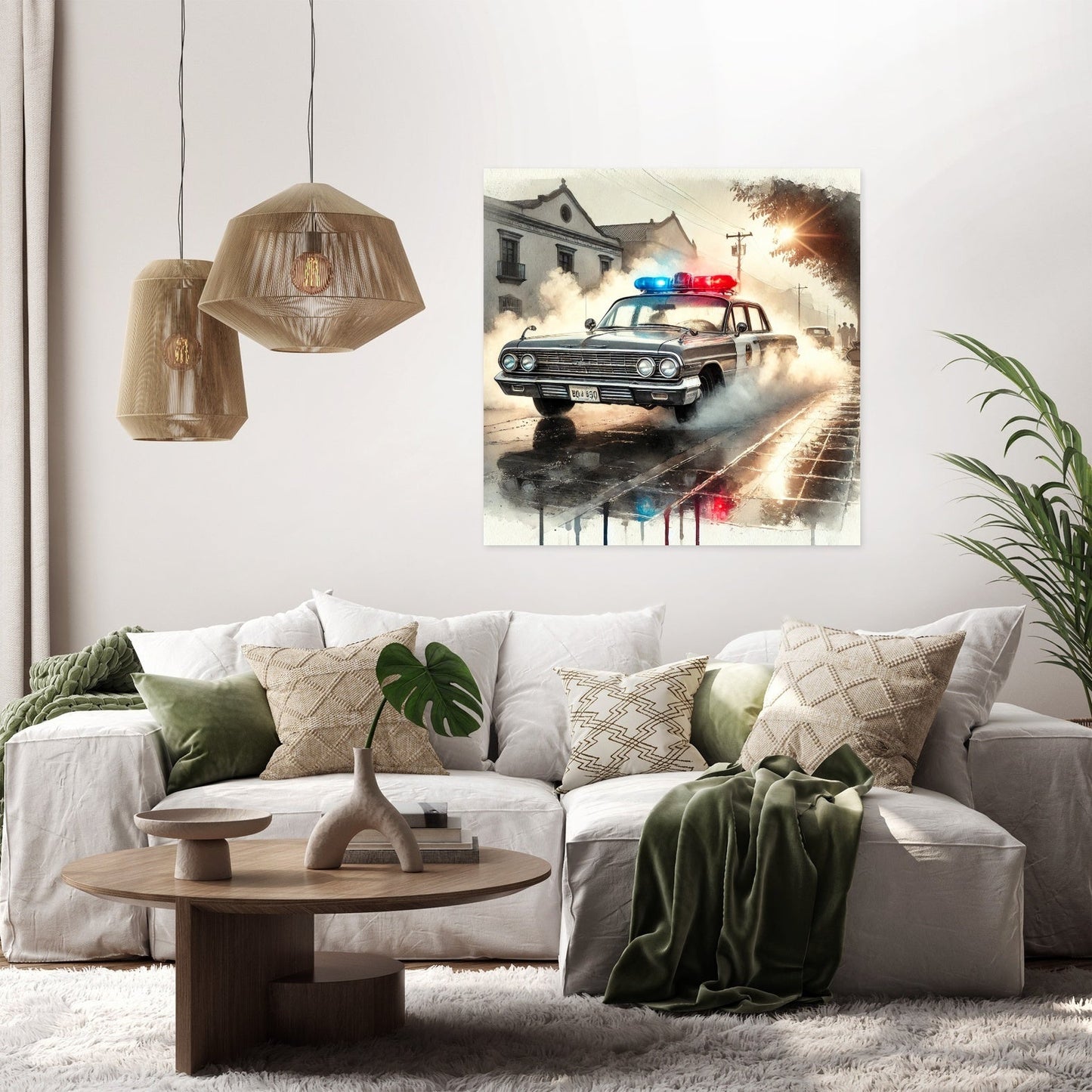 Vintage Patrol Reflections Canvas