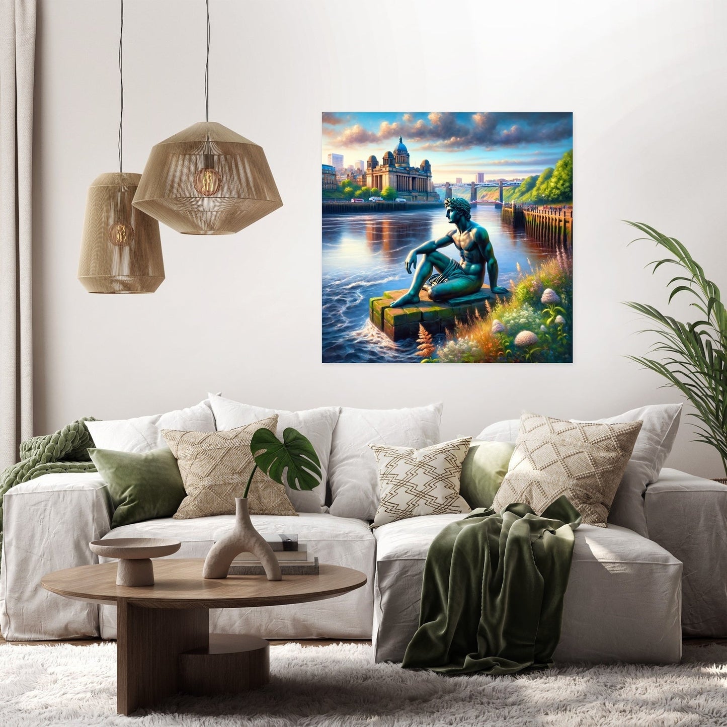 Tyne's Serenity in Newcastle Canvas