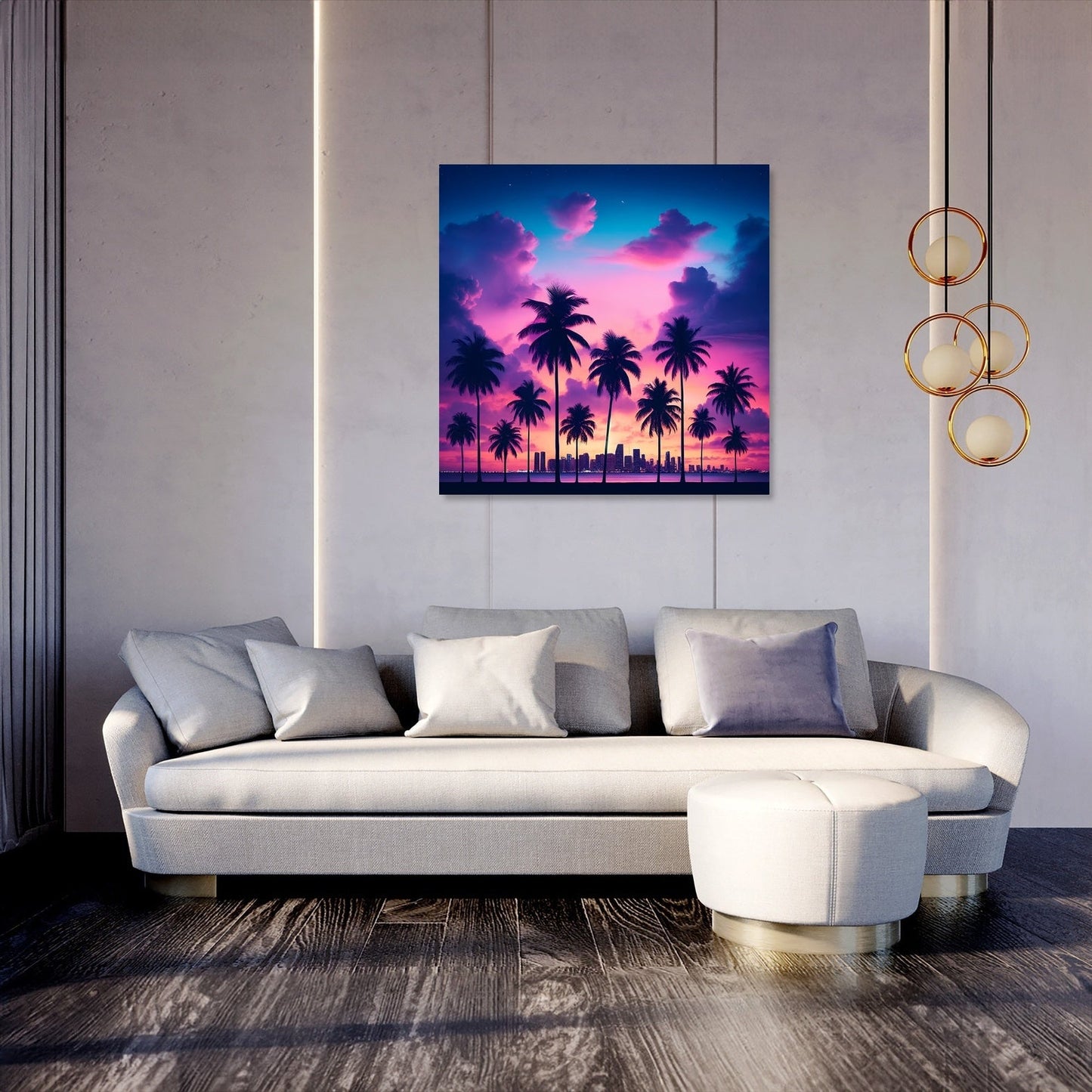 Miami Twilight Canvas