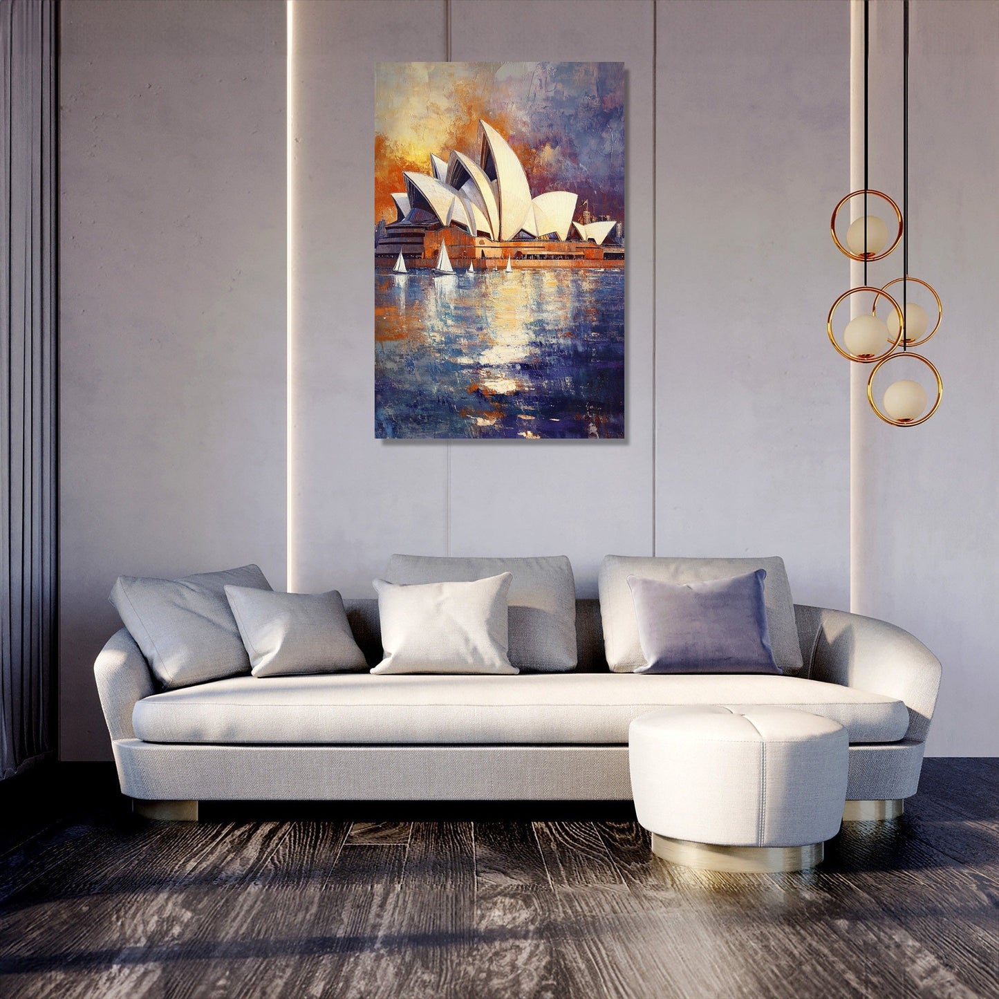 Sunlit Sydney Opera Canvas