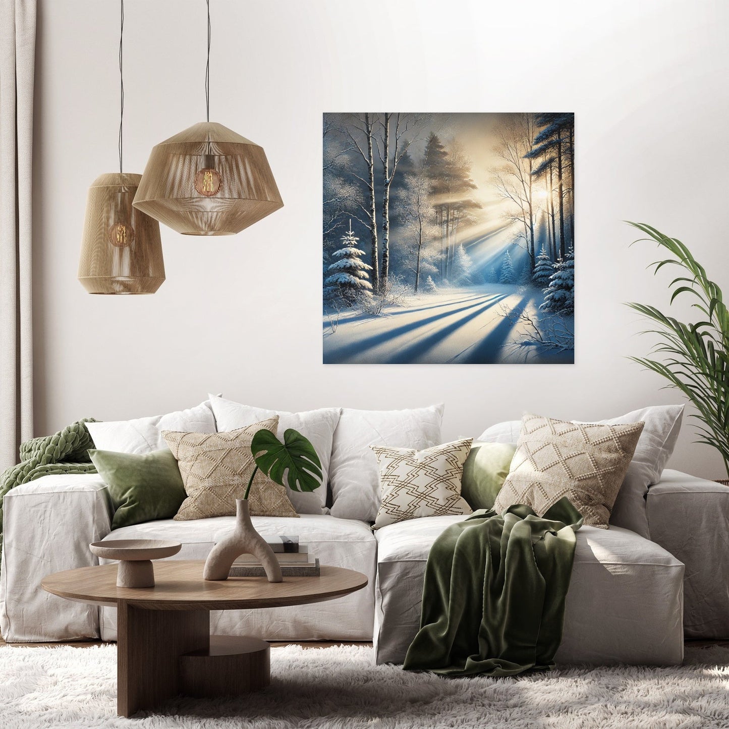 Winter's First Light Canvas