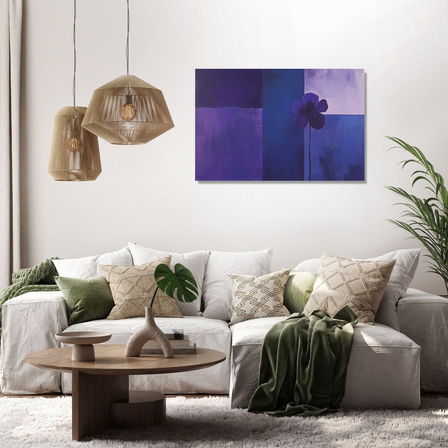 Melancholic Violet Canvas