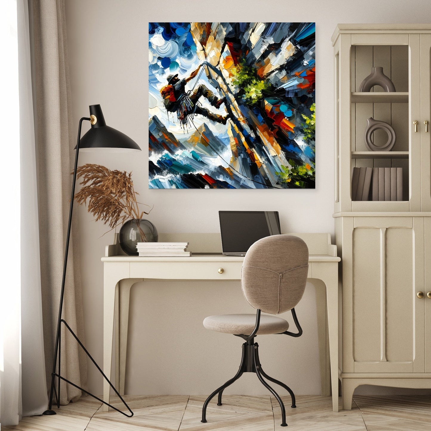 Climbing Determination Canvas