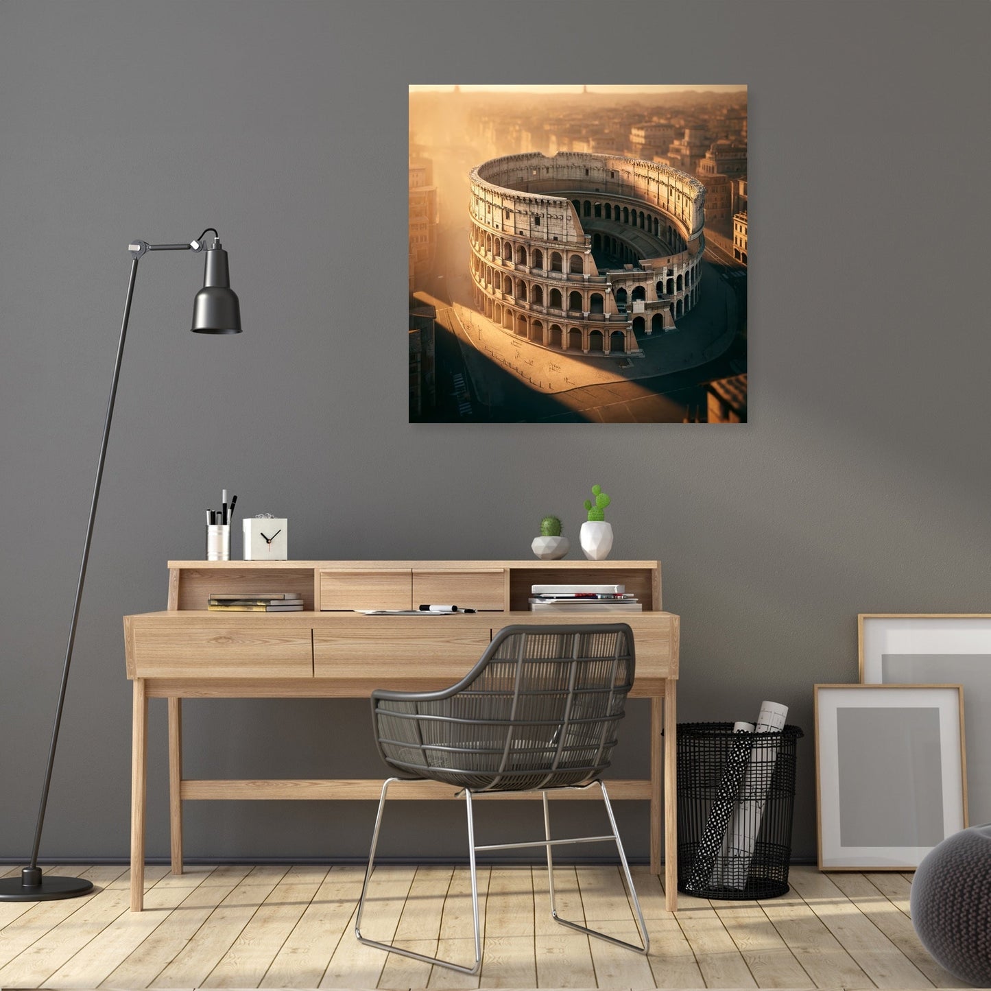 Golden Colosseum Canvas