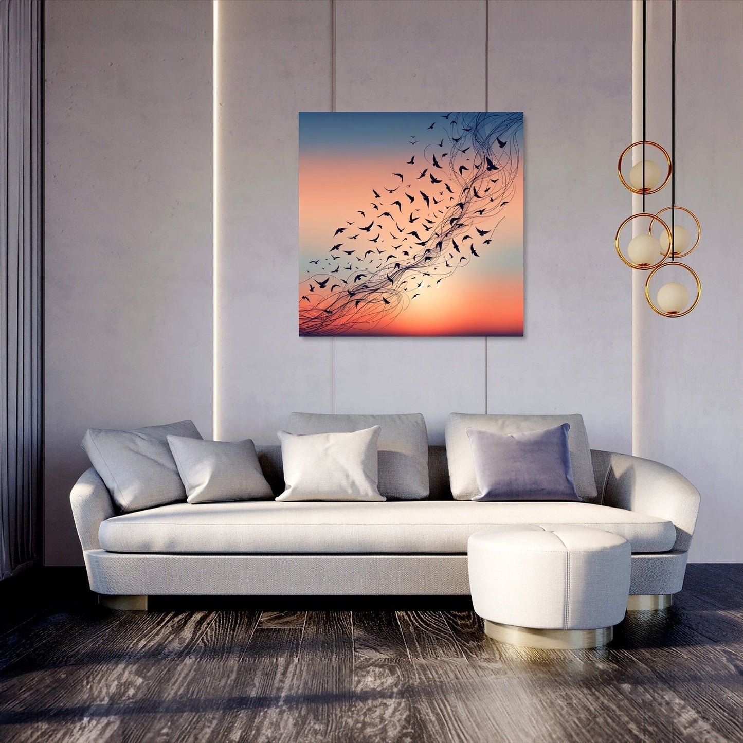 Twilight Avian Ballet Canvas