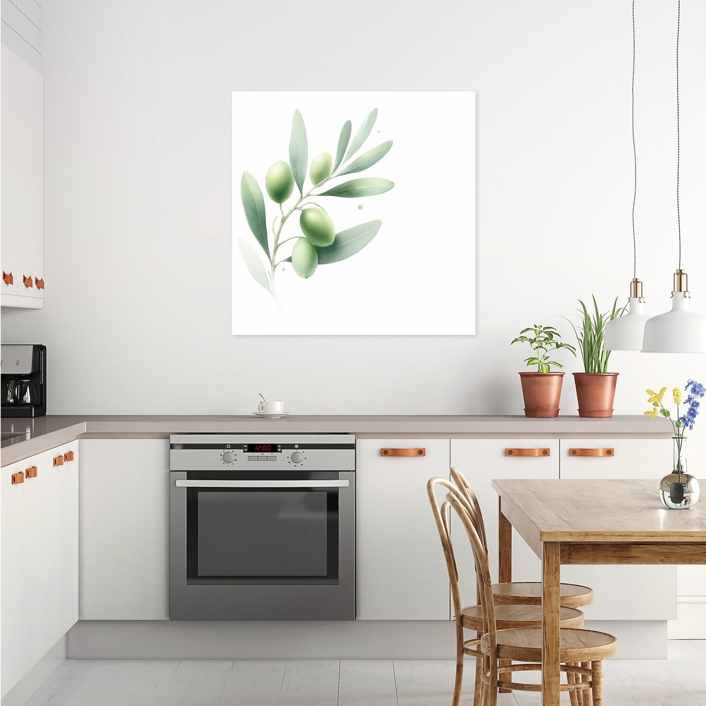 Ethereal Olive Branch Canvas