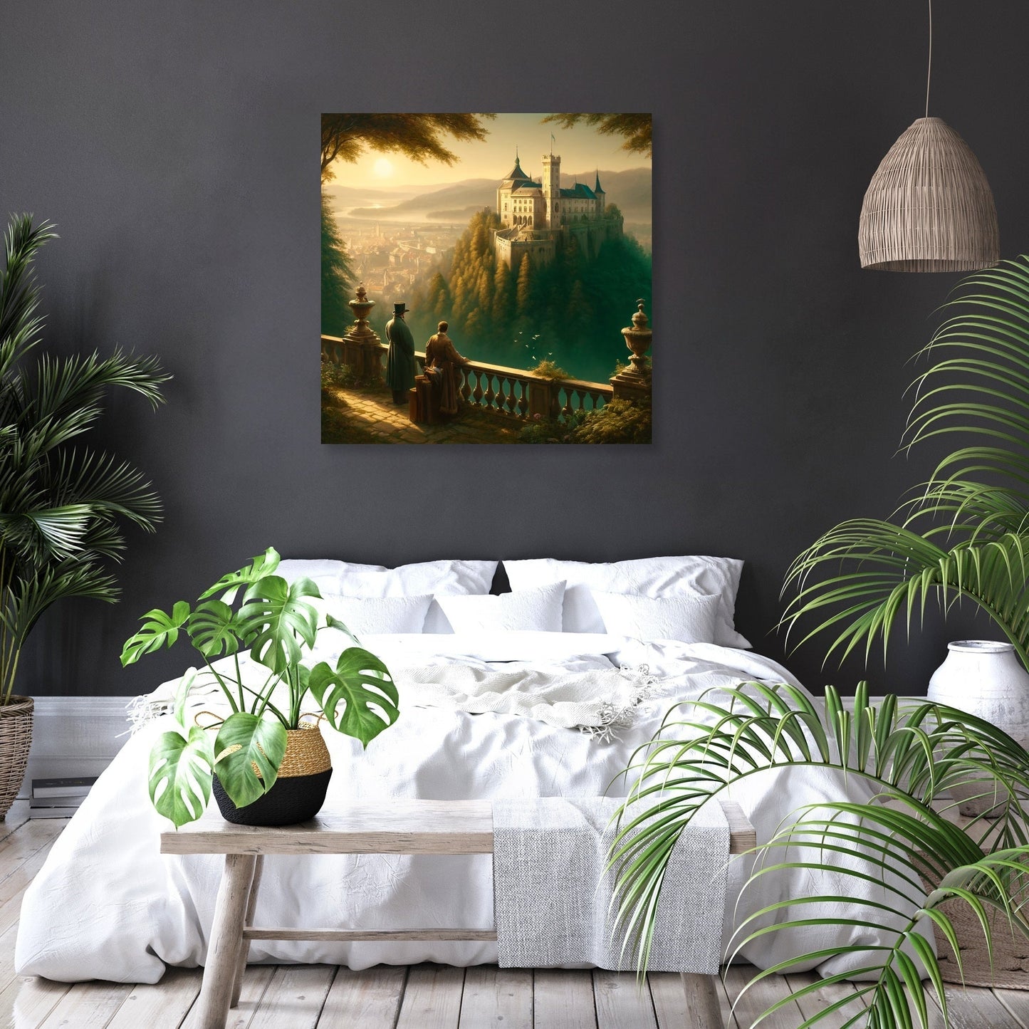 Morning Majesty at Ljubljana Castle Canvas