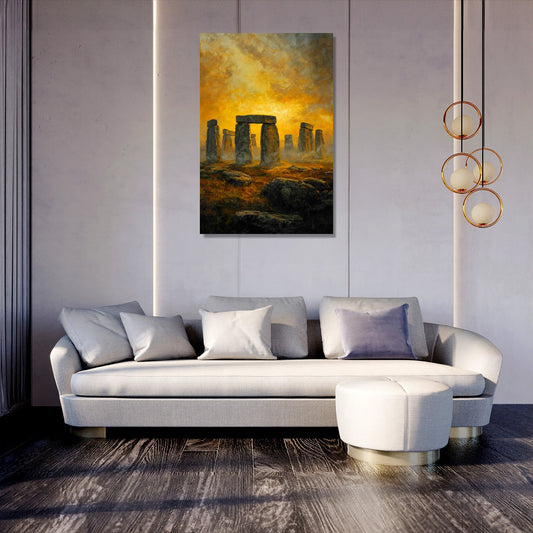 Stonehenge Sunset Canvas