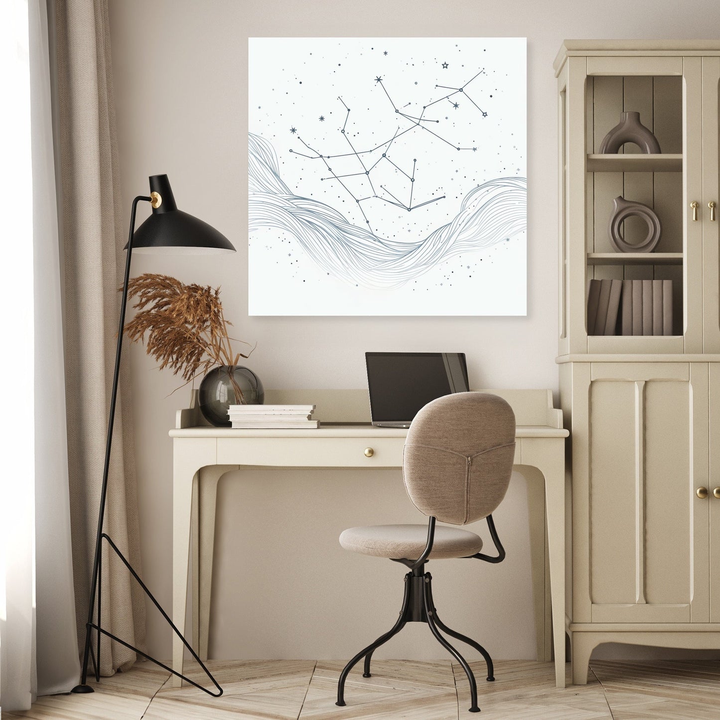 Galactic Lines Canvas