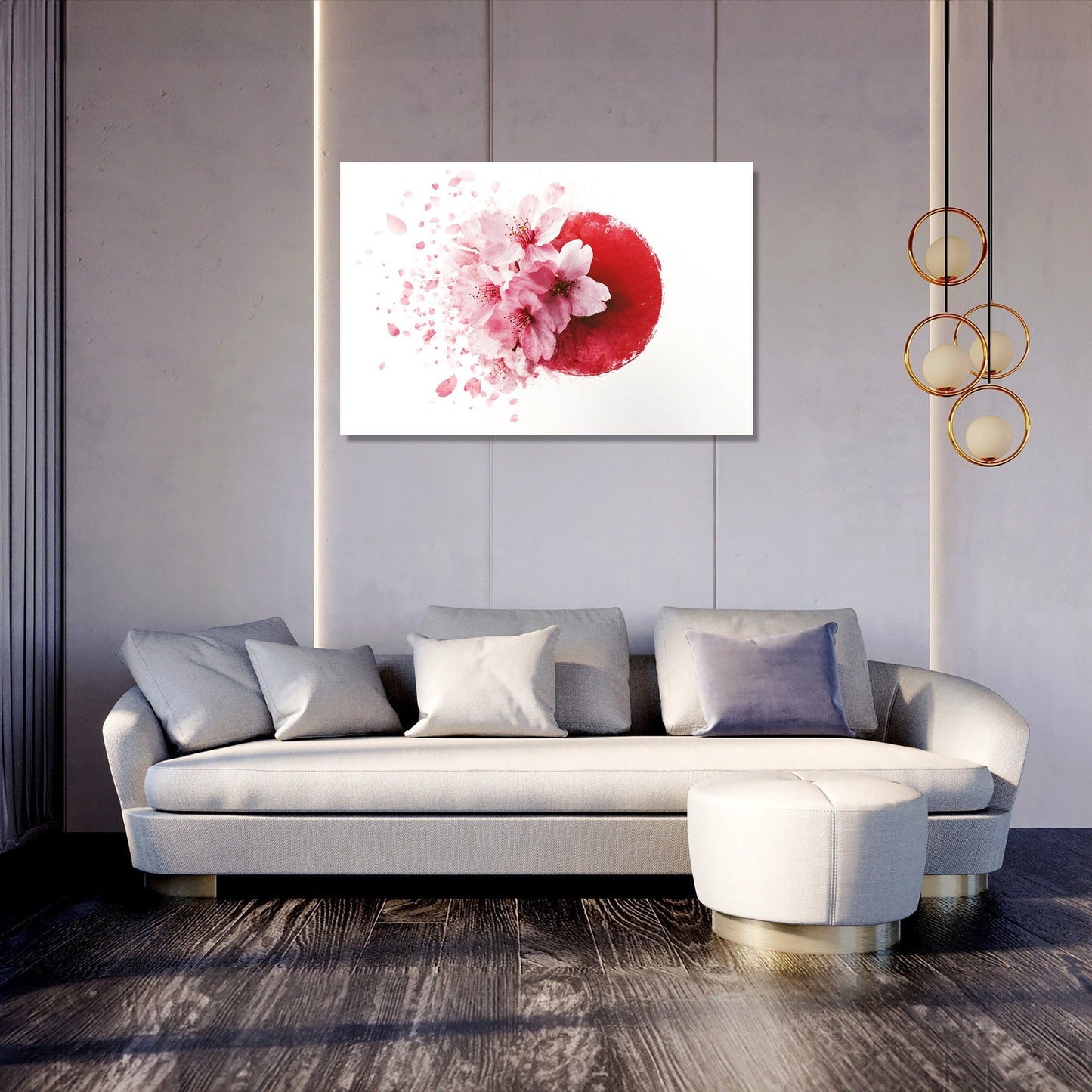 Cherry Blossom Emblem Canvas