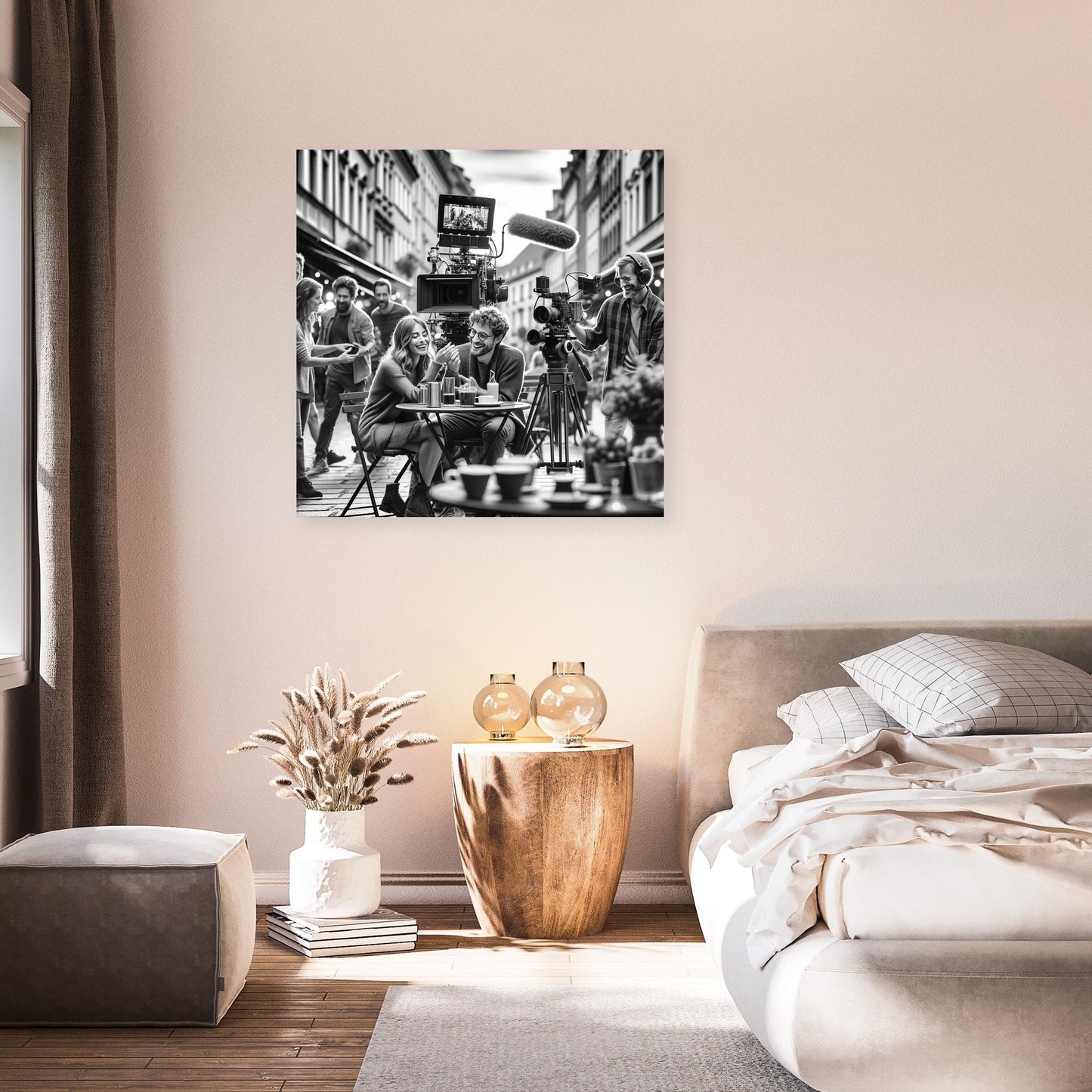 City Romance Scene Canvas