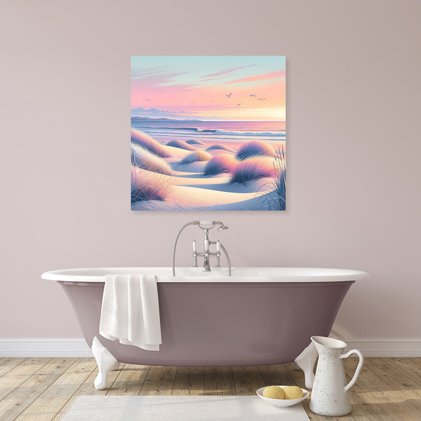 Sunset Beach Serenity Canvas
