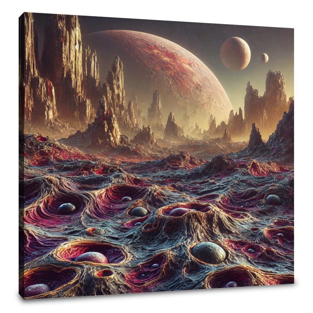 Alien Terrain Canvas