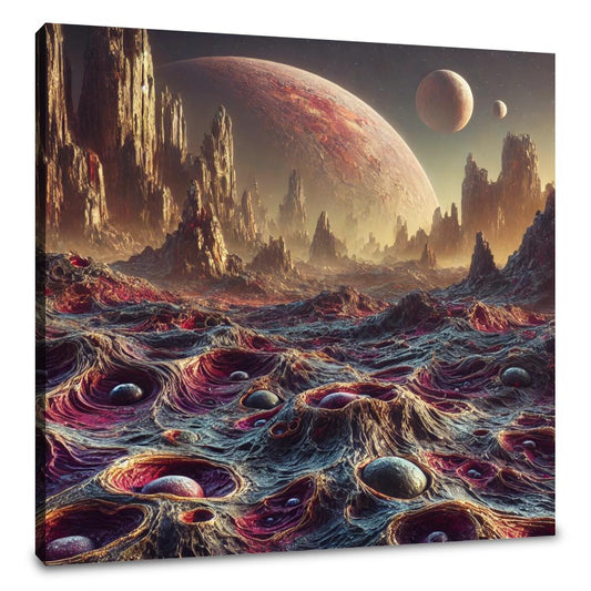 Alien Terrain Canvas