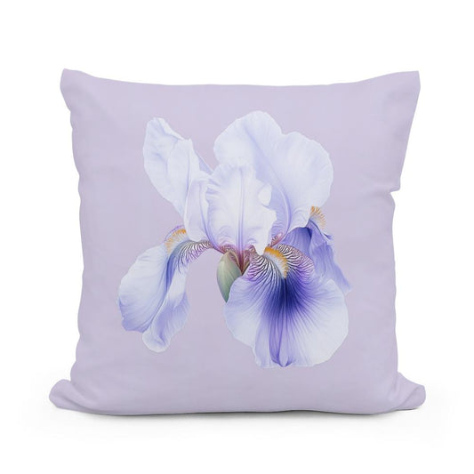 Elegant Iris Cotton Cushion