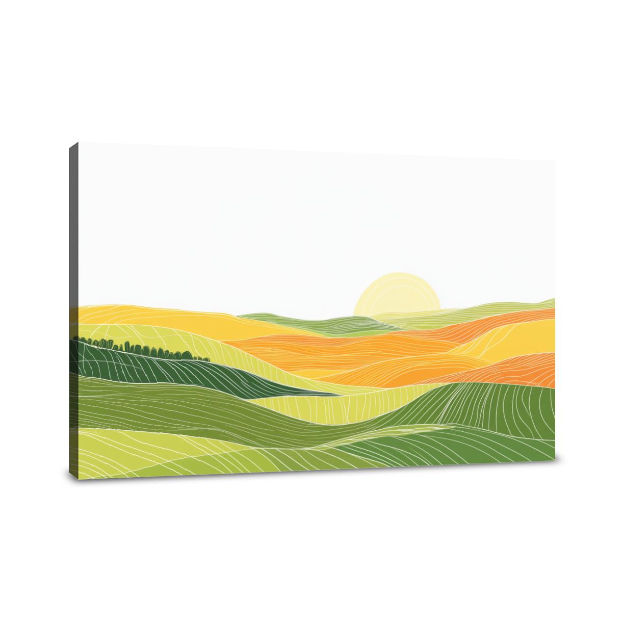 Dawn Fields Canvas