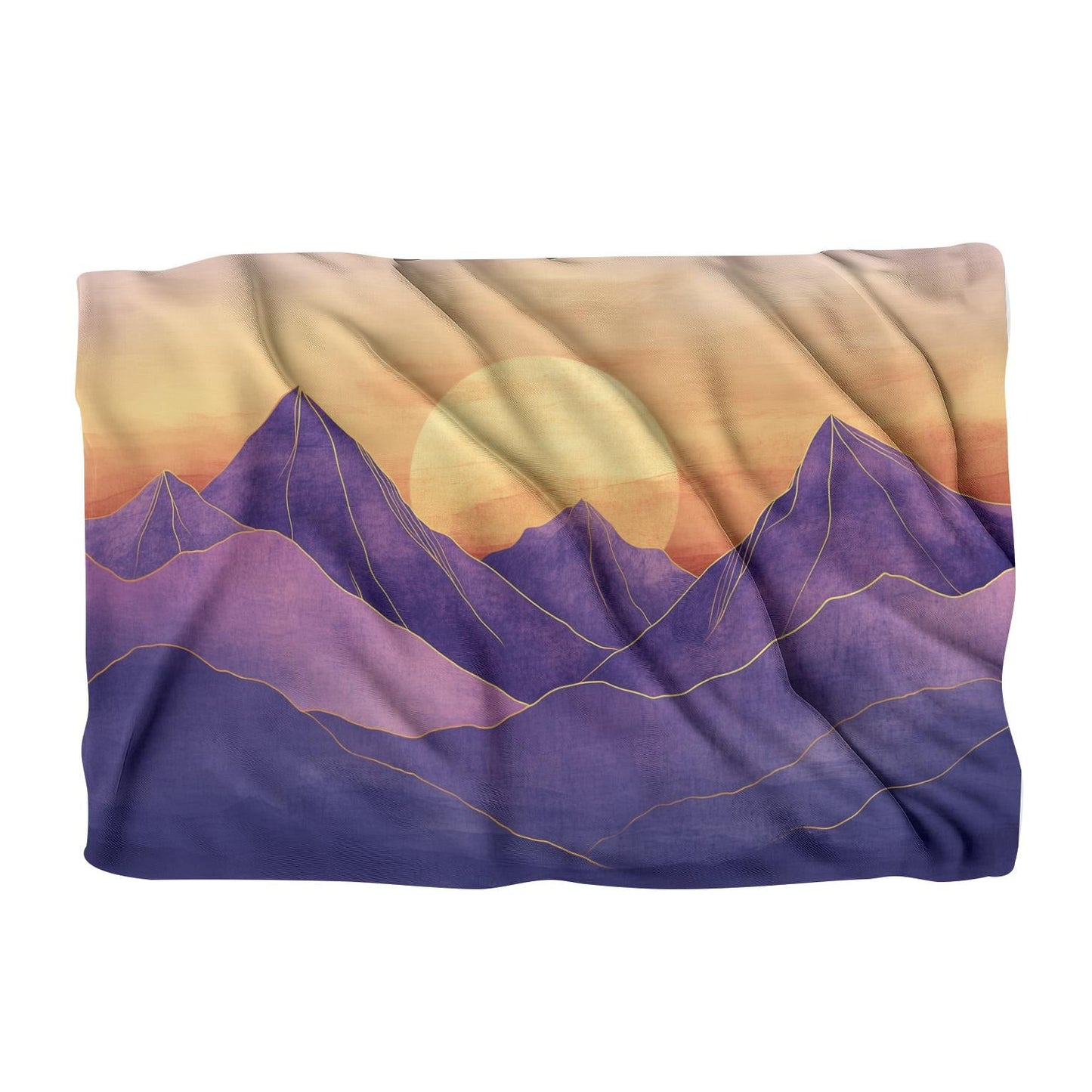 Mountain Sunset Serenity Blanket