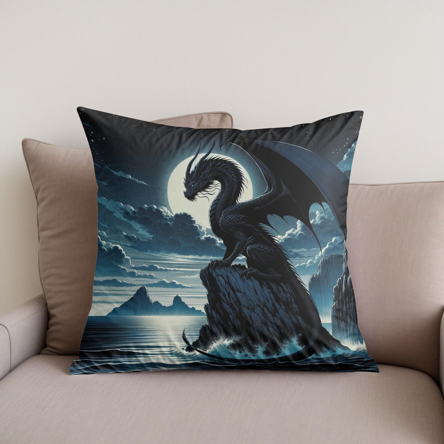 Twilight Dragon Cotton Cushion