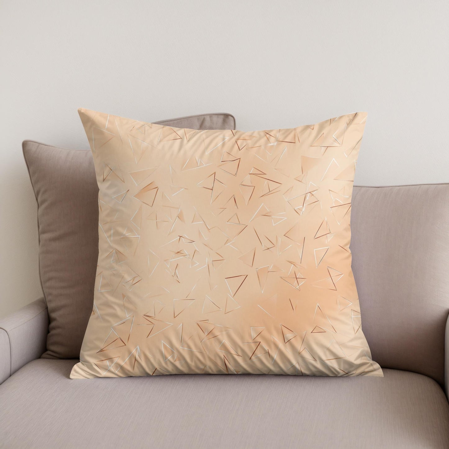 Geometric Gold Delight Cotton Cushion