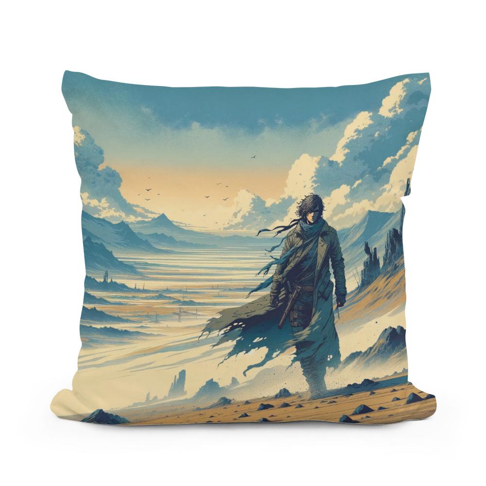 Wasteland Wanderer Cotton Cushion