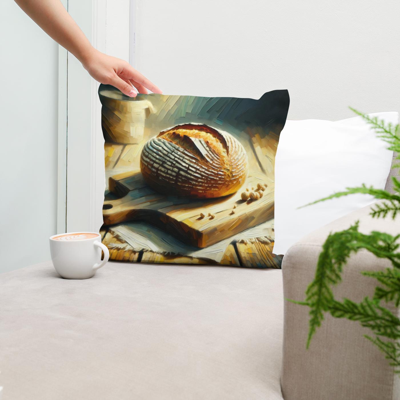 Golden Crust Cotton Cushion