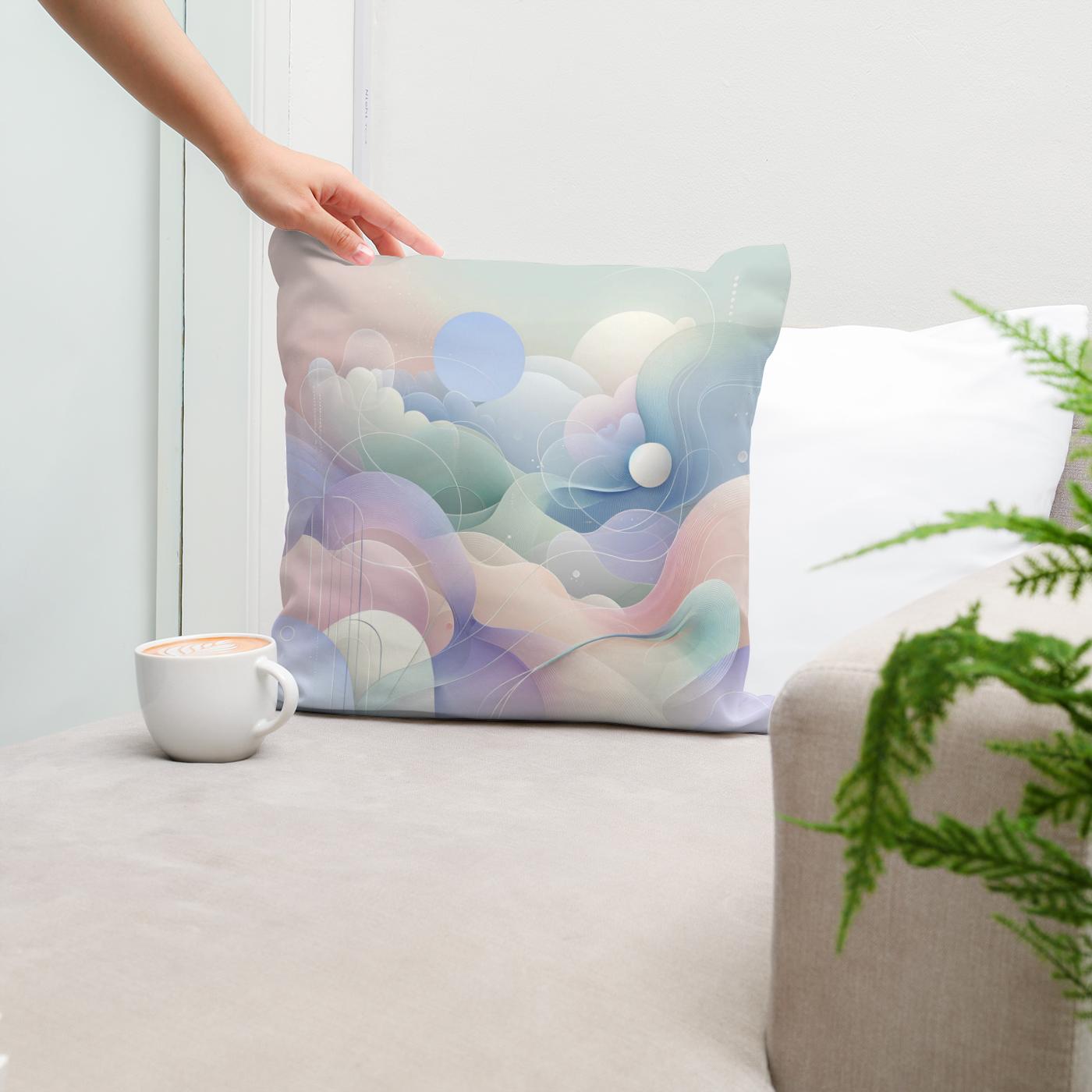 Serene Pastel Whisper Cotton Cushion