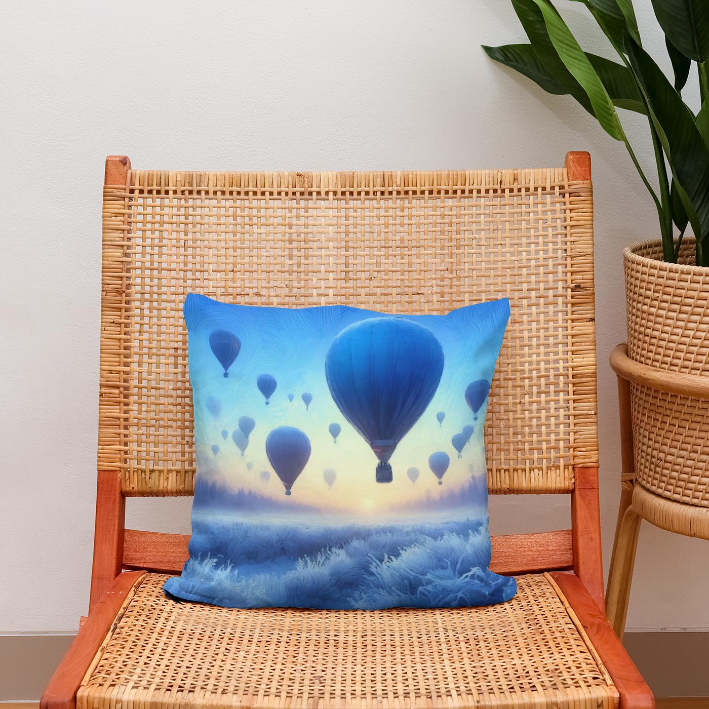 Frostbound Ascendancy Cotton Cushion