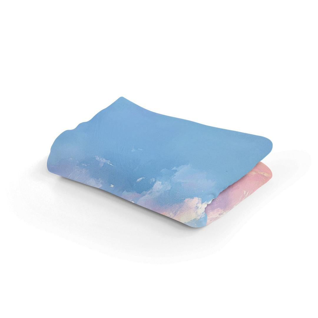 Melancholic Ocean Horizon Blanket