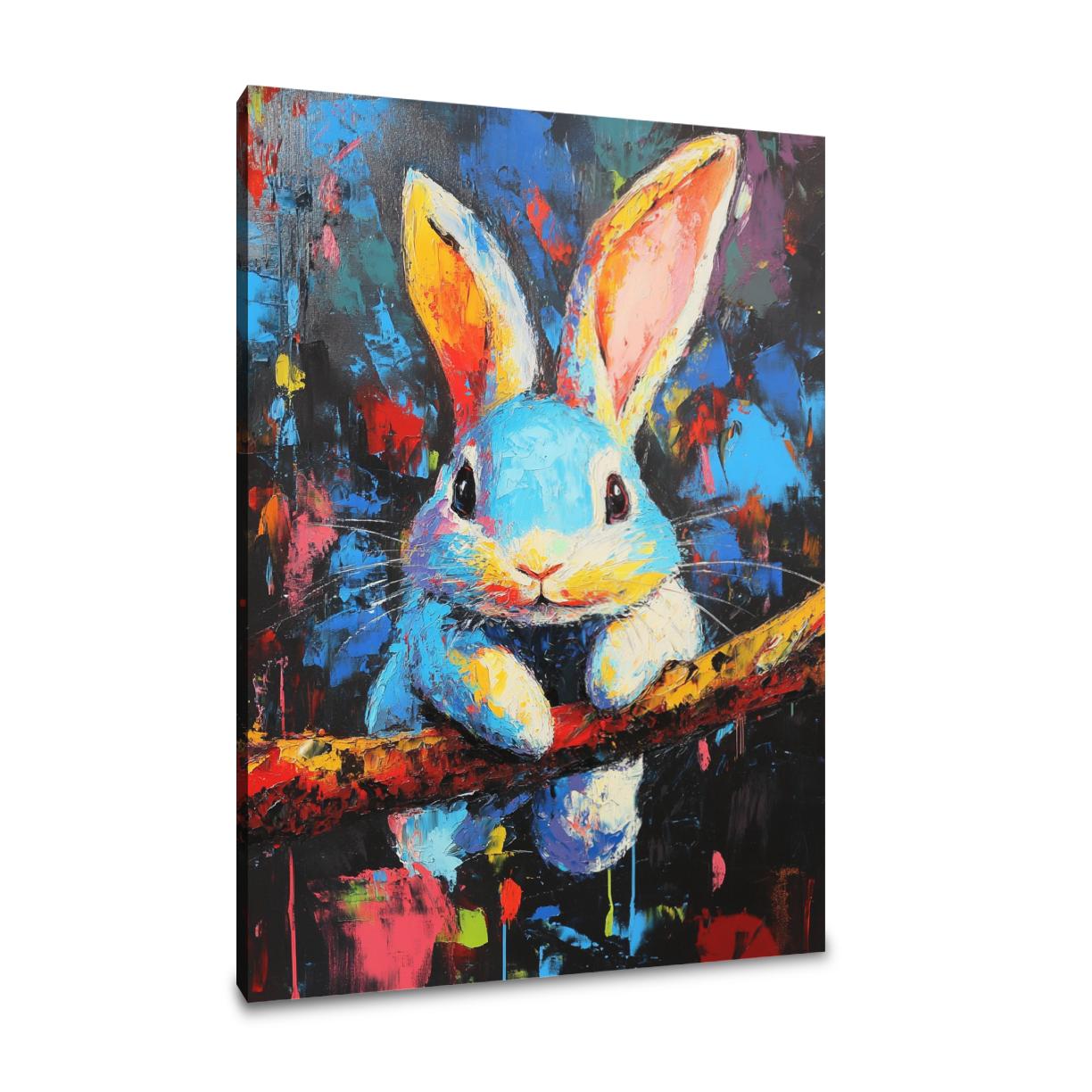 Swinging Bunny Canvas