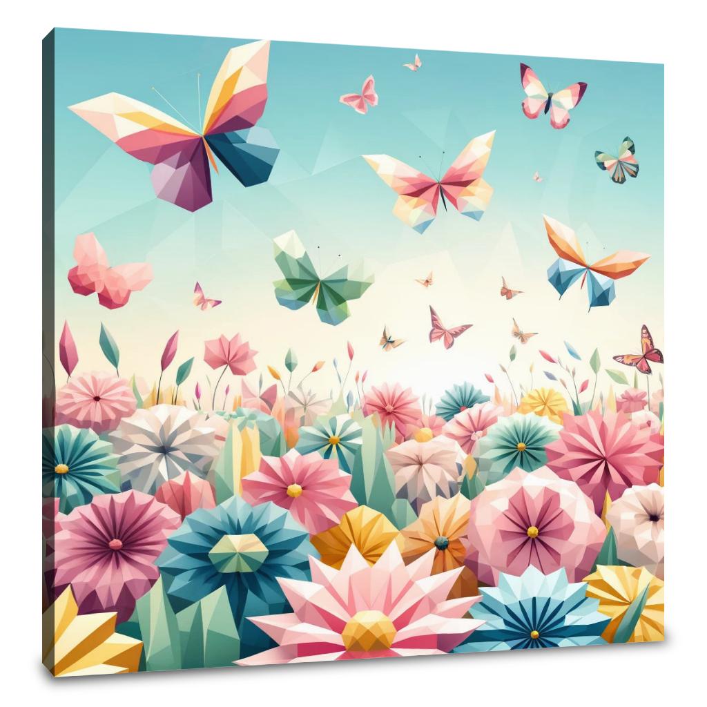 Butterfly Geometry Canvas