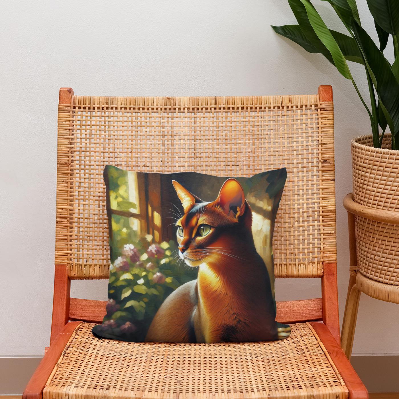 Abyssinian Tranquility Cotton Cushion